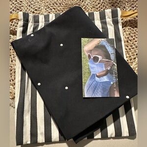 Lele Sadoughi  bandana scarf mask black new